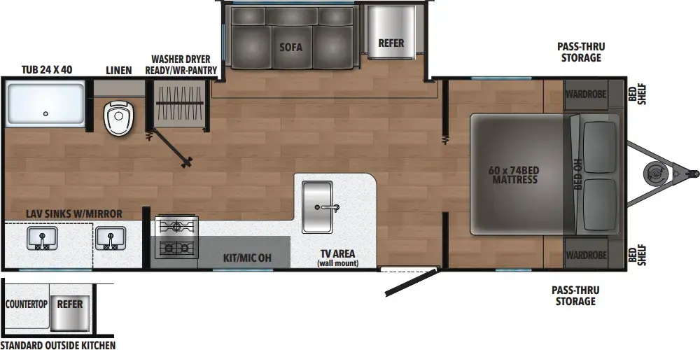 Shasta I 5 Edition & Compact 526RBS Floorplan